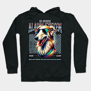 Bark Alert Borzoi Dog Hoodie